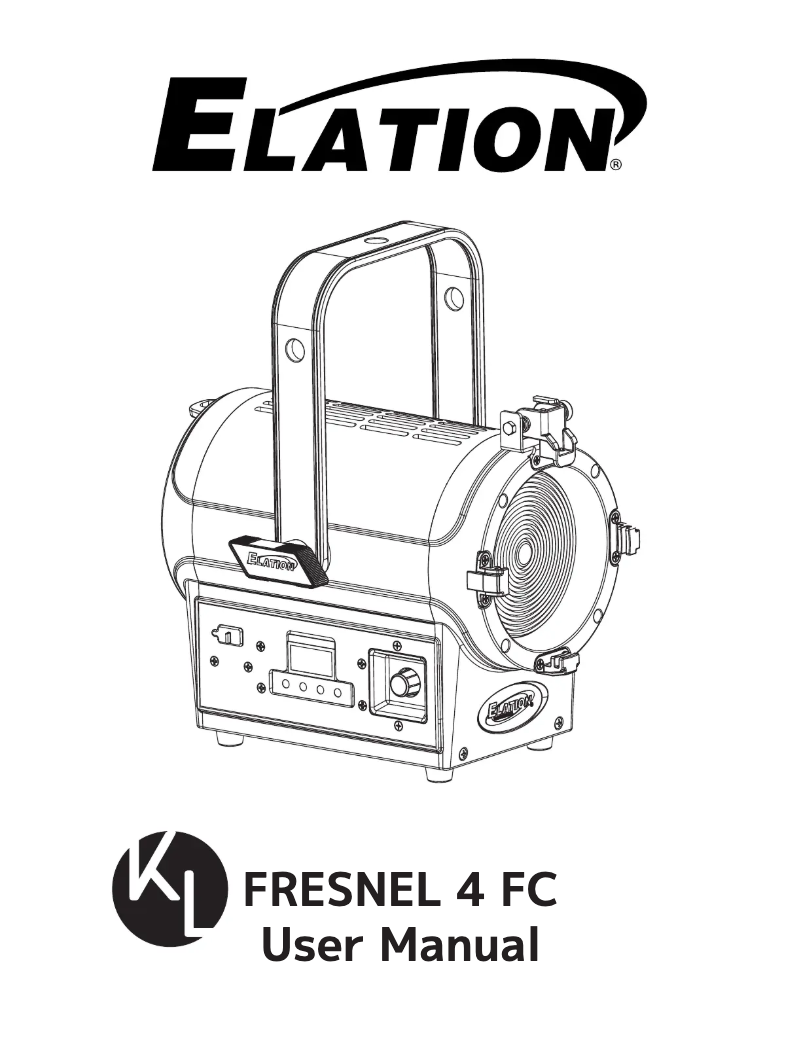 Page 1 of the manual User Manual Elation KL FRESNEL 4 FC