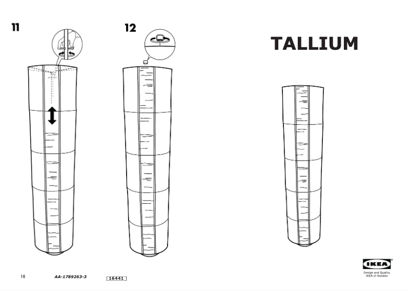 Image de la première page du manuel de l'appareil TALLIUM