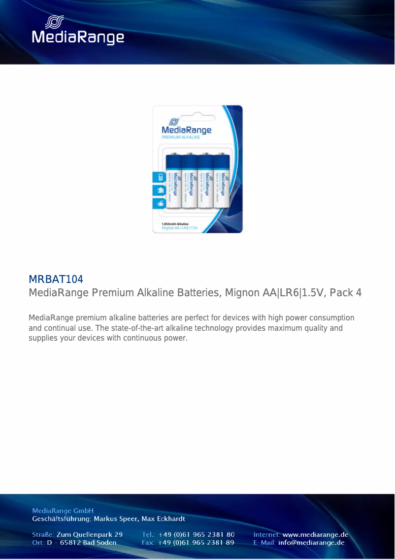 Image de la première page du manuel de l'appareil MRBAT104