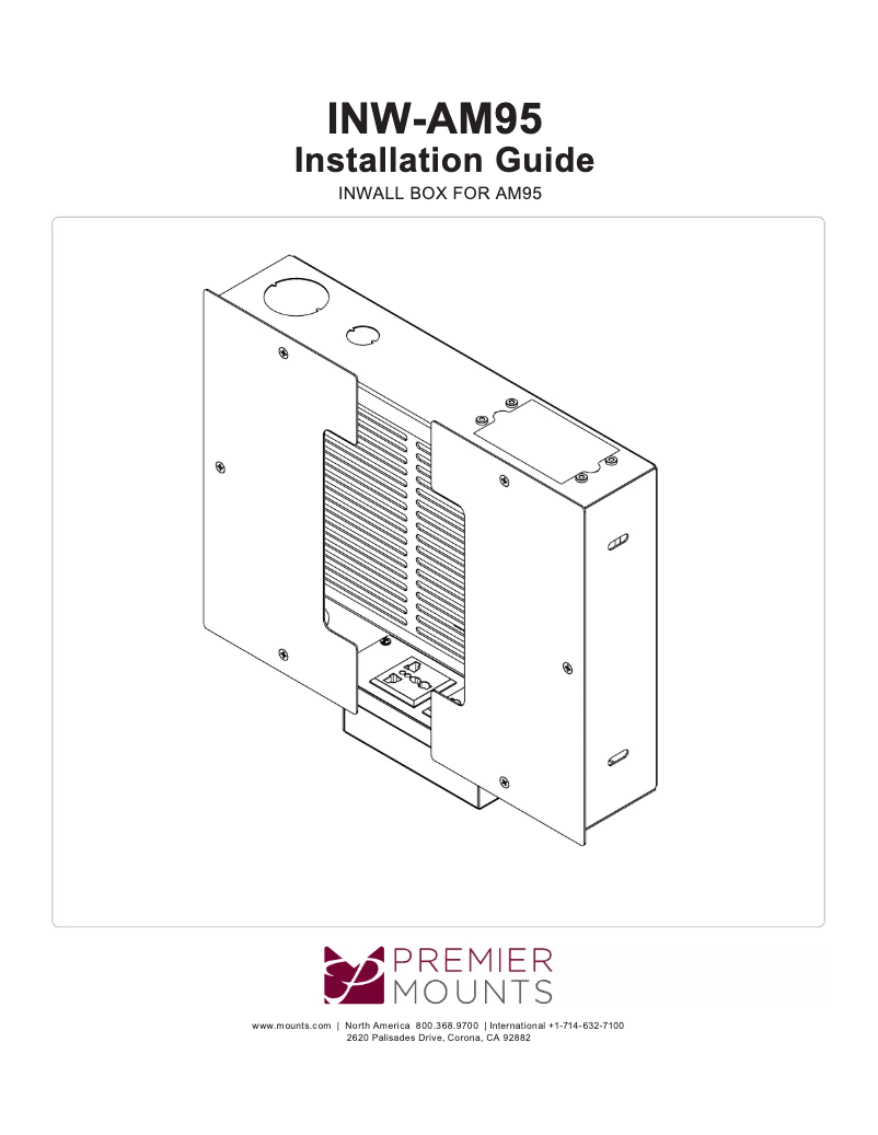 Page n°1 - Manuel utilisateur Premier Mounts INW-AM95