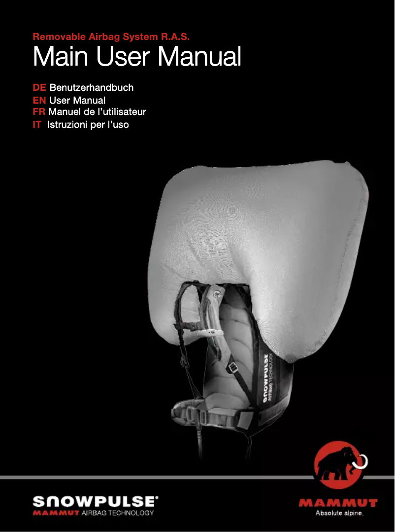 Image de la première page du manuel de l'appareil Snowpulse