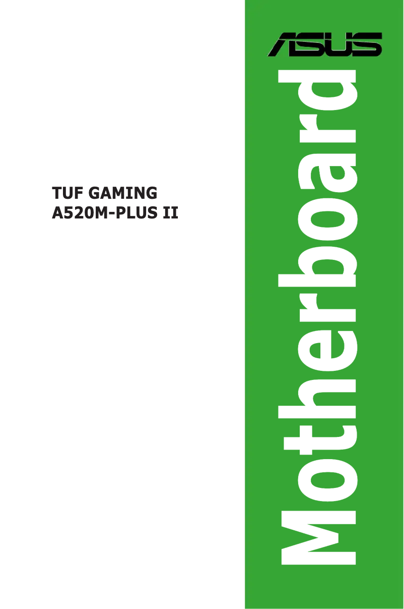 Image de la première page du manuel de l'appareil TUF Gaming A520M-Plus II