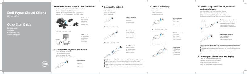 Page 1 de la notice Manuel utilisateur Dell Wyse 3030