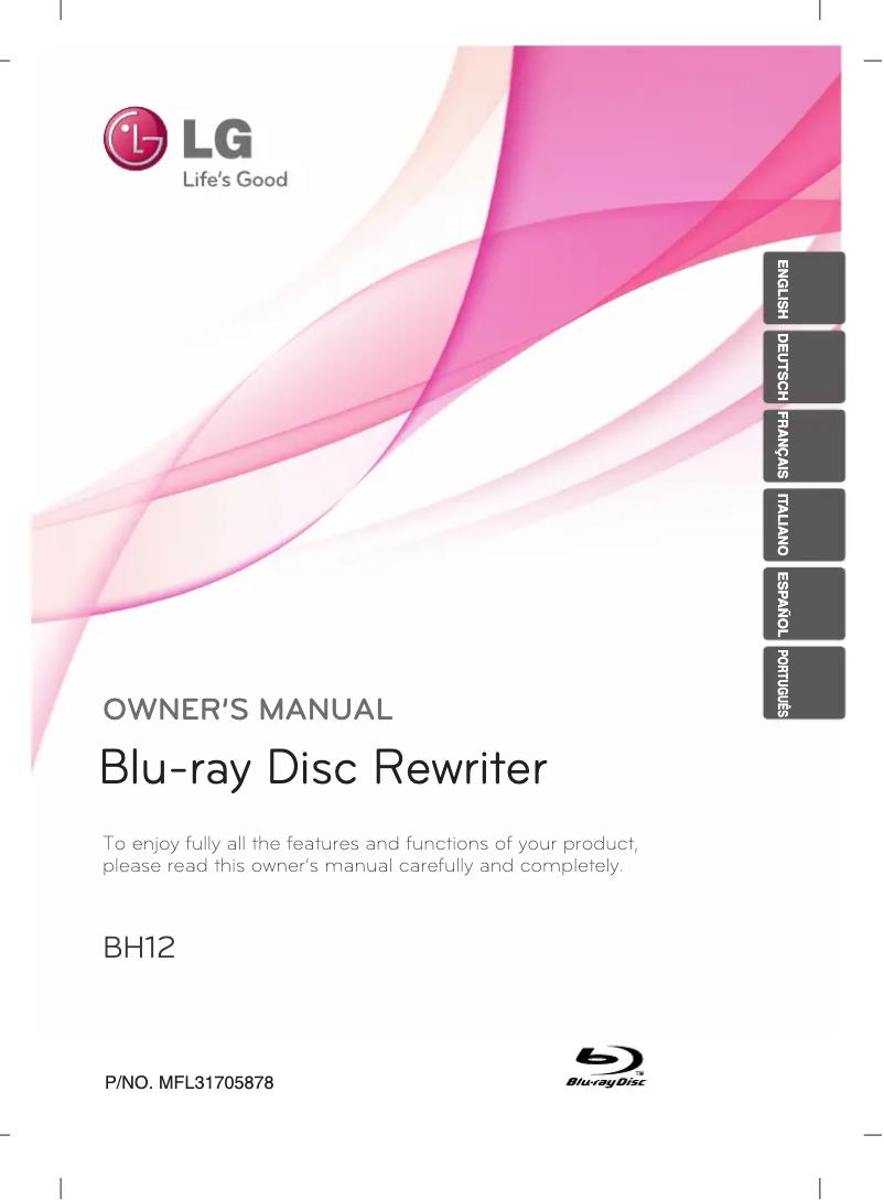 Página 1 del manual Manual de usuario LG BH12LS38