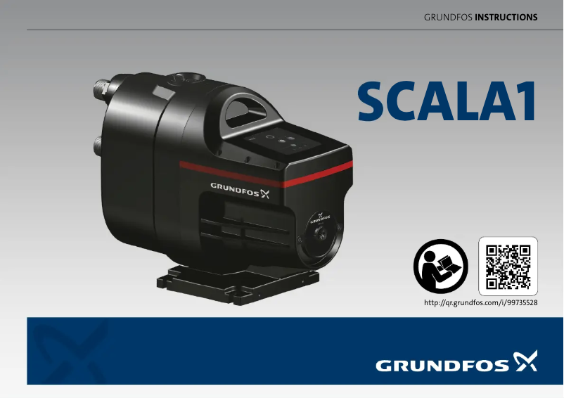 Page 1 de la notice Manuel utilisateur Grundfos SCALA1