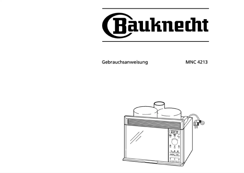 Image de la première page du manuel de l'appareil MNC 4213 WS/CH