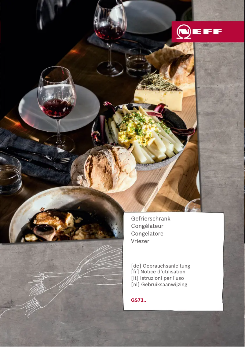 Page 1 de la notice Manuel utilisateur Neff GS7363IEP