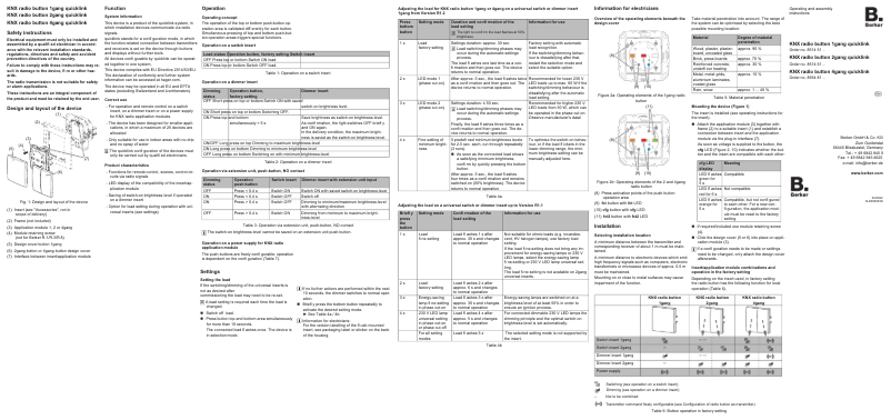 Page n°1 - Manuel utilisateur Hager 85648185