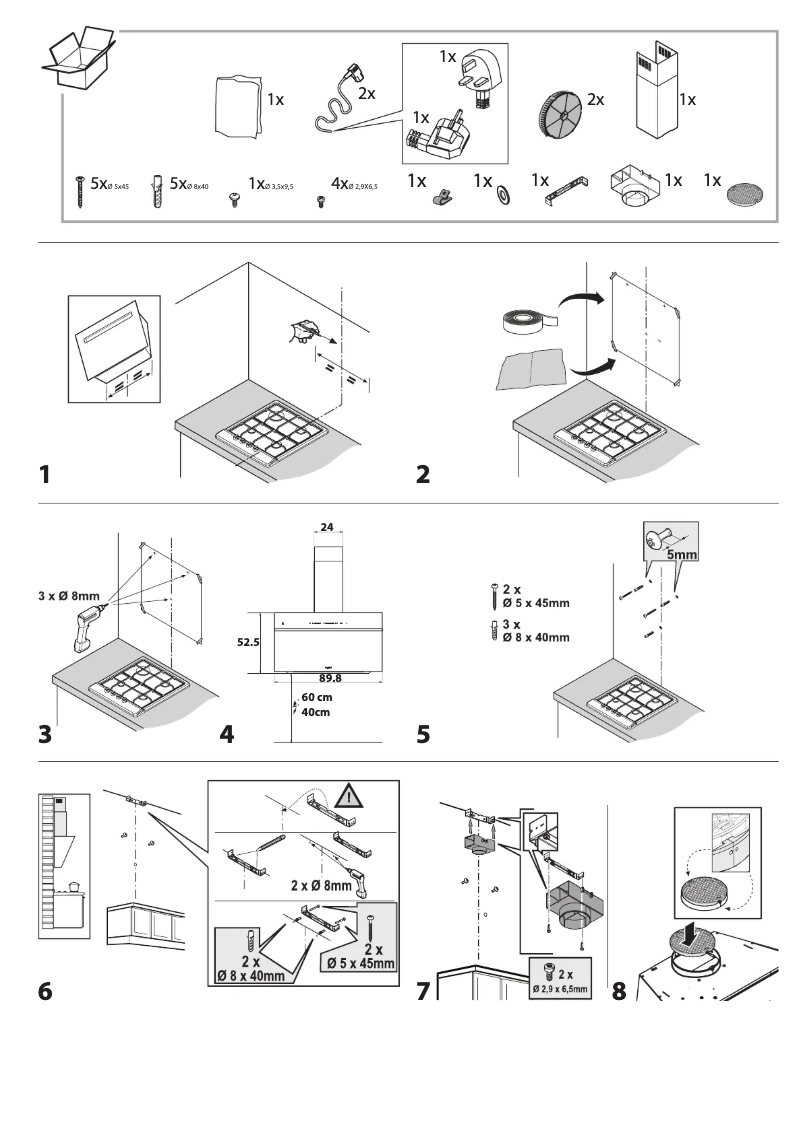 Página 1 del manual Instrucciones de seguridad Whirlpool WHVS 90F LT A K