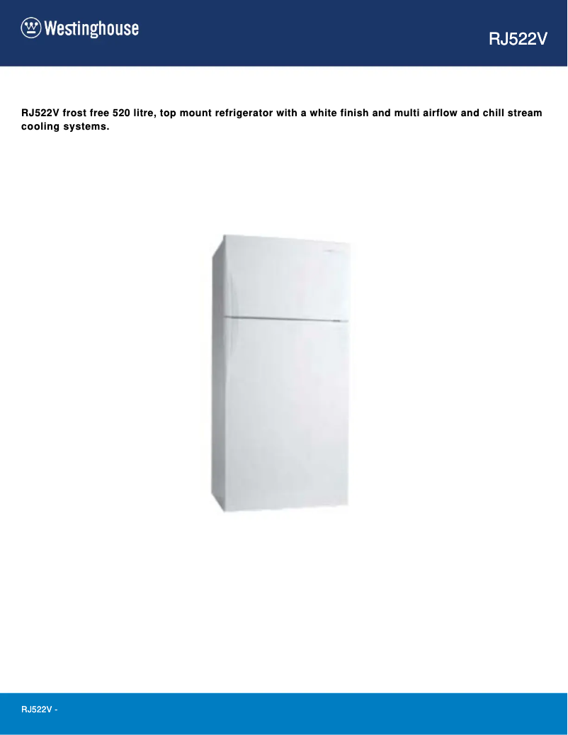 Image de la première page du manuel de l'appareil RJ522V