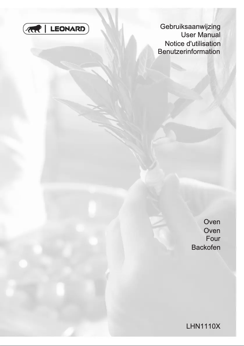 Page n°1 - Manuel utilisateur Leonard LHN1110X