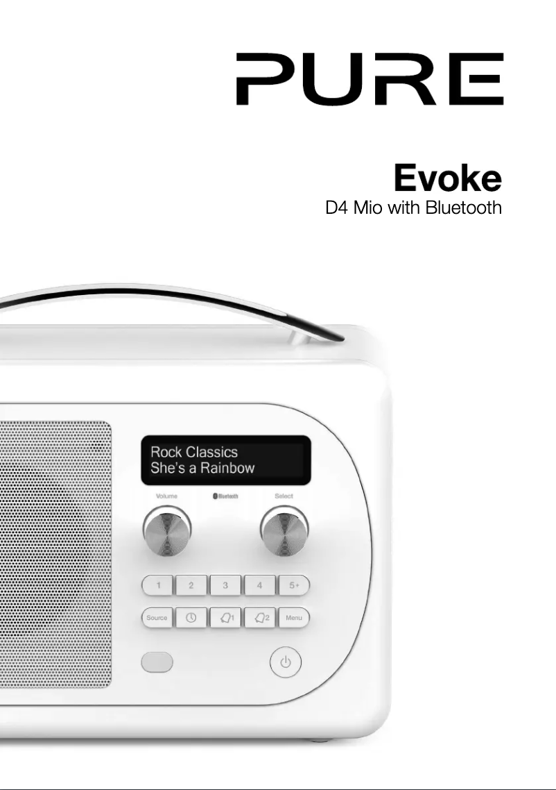 Page n°1 - Manuel utilisateur Pure Evoke D4 Mio Bluetooth