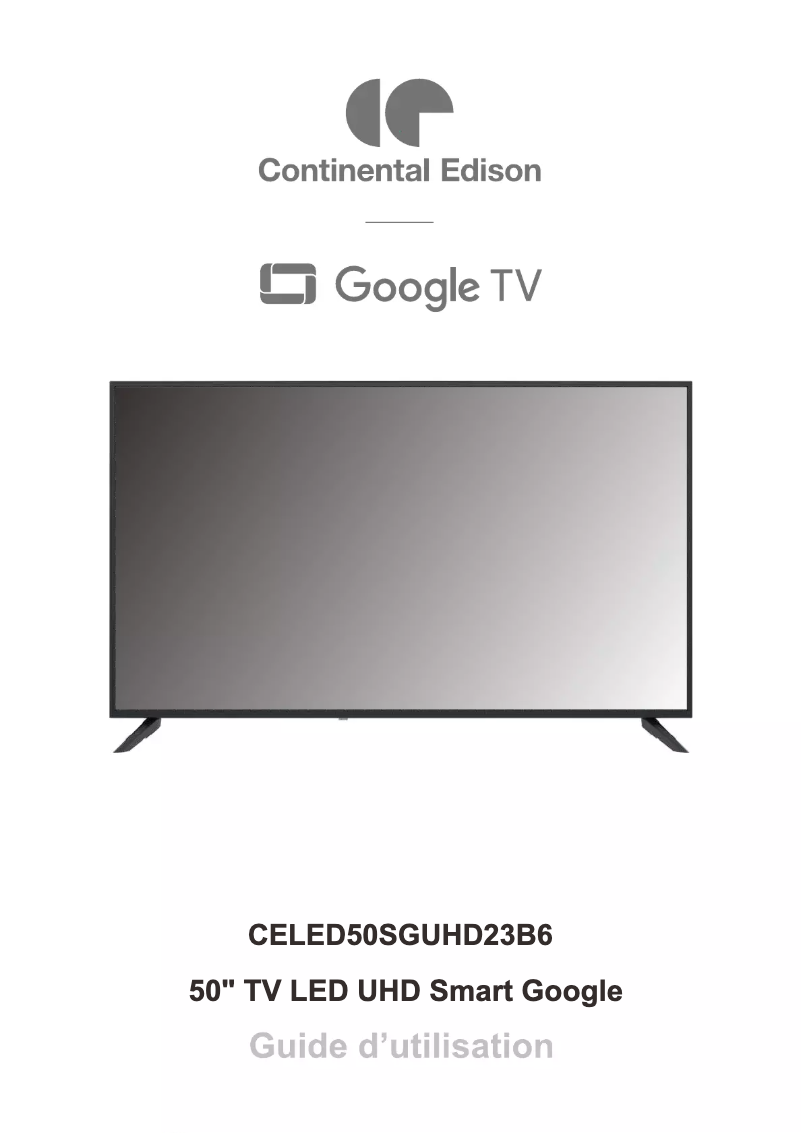 Image de la première page du manuel de l'appareil CELED50SGUHD23B6