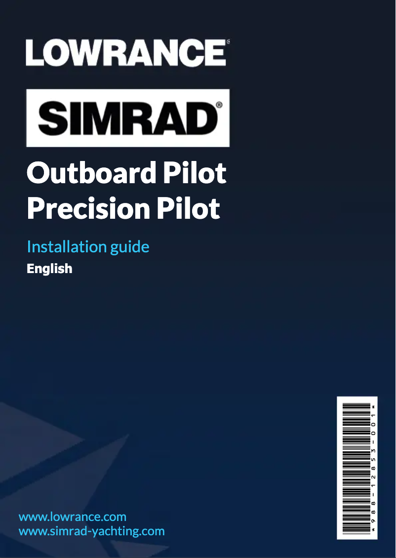 Page n°1 - Manuel utilisateur Simrad NAC-1