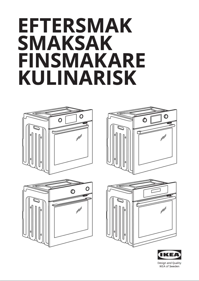 Page 1 de la notice Manuel utilisateur Ikea KULINARISK 104.210.62