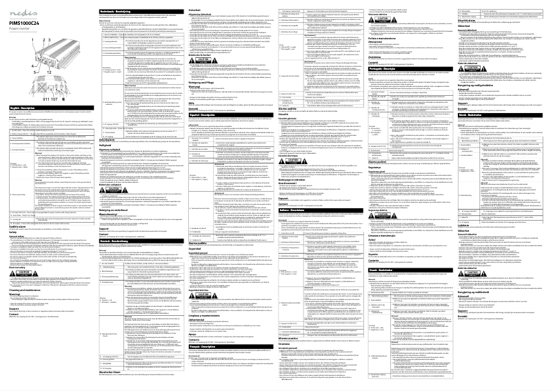 Page 1 de la notice Manuel utilisateur Nedis PIMS1000C24