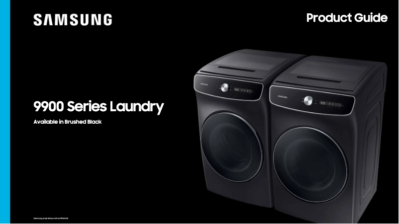 Page 1 de la notice Brochure Samsung DVE60A9900V