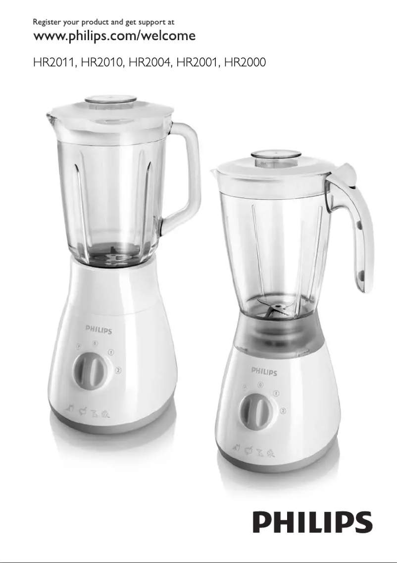 Image de la première page du manuel de l'appareil Daily Collection HR2001