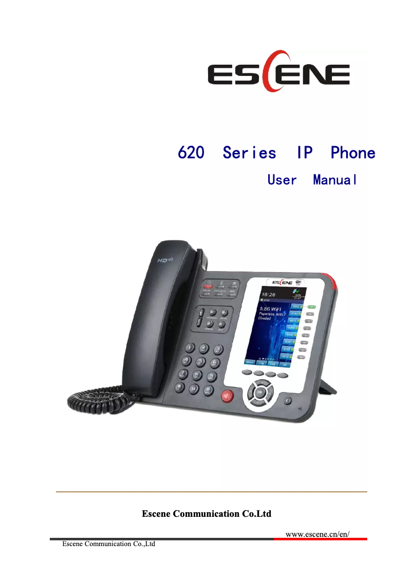 Imagen de la primera página del manual del dispositivo ES620-PEN