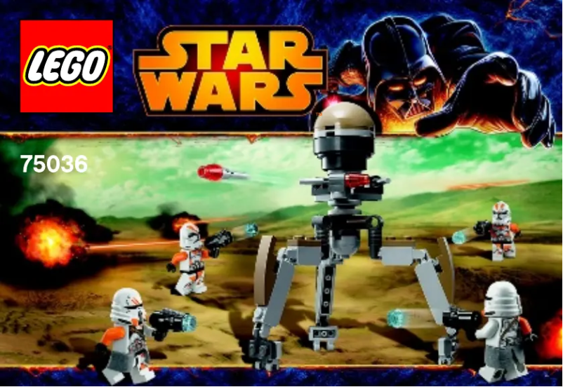 Página 1 del manual Manual de usuario Lego Star Wars 75036