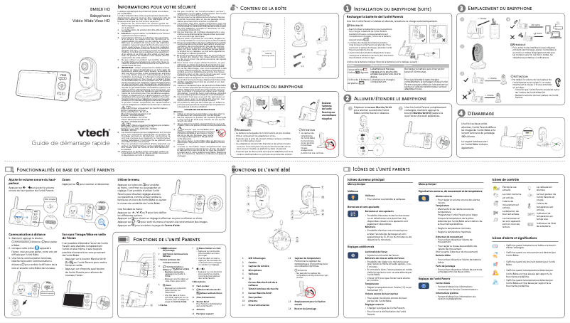 Page n°1 - Manuel utilisateur Vtech BM818