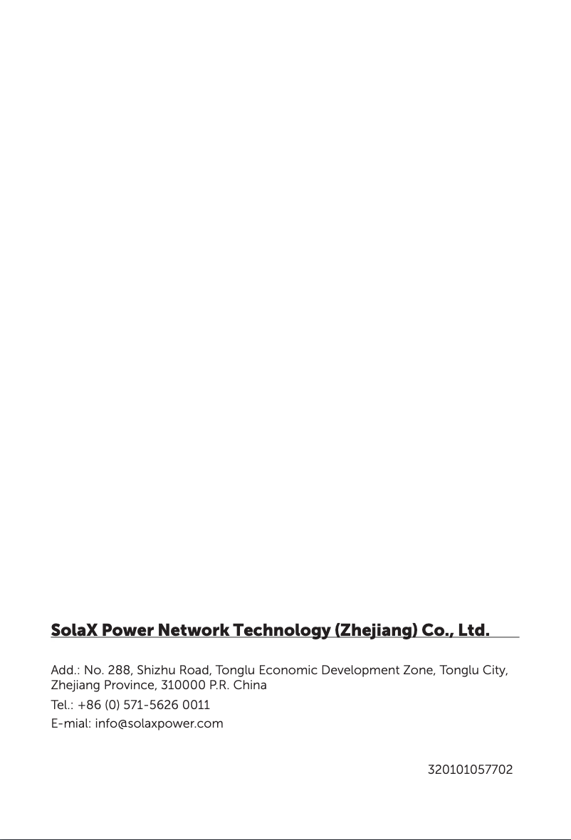 Page 1 de la notice Manuel utilisateur SolaX Power T-BAT HS32.5