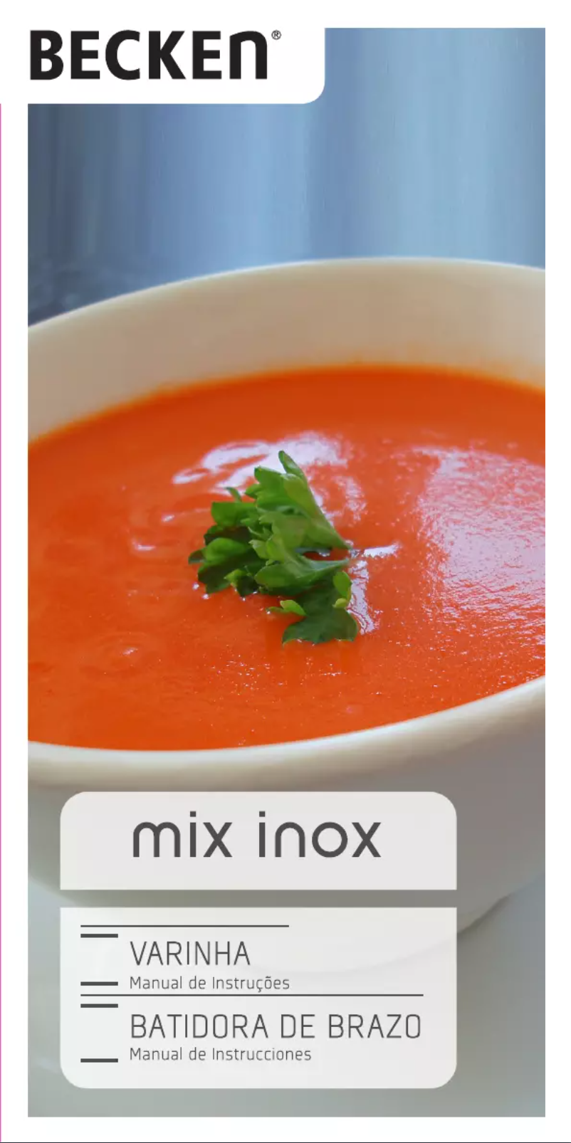 Page 1 de la notice Manuel utilisateur Becken Mix Inox