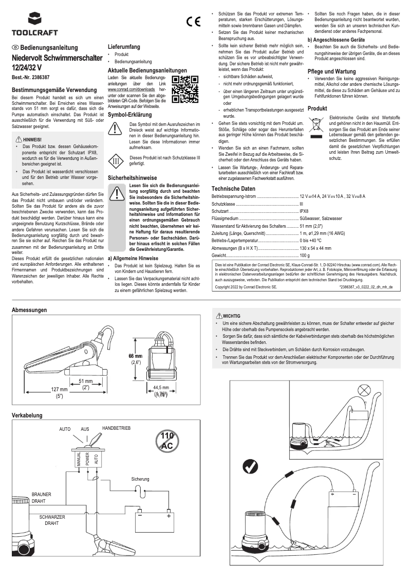Página 1 del manual Manual de usuario Toolcraft TO-7159161