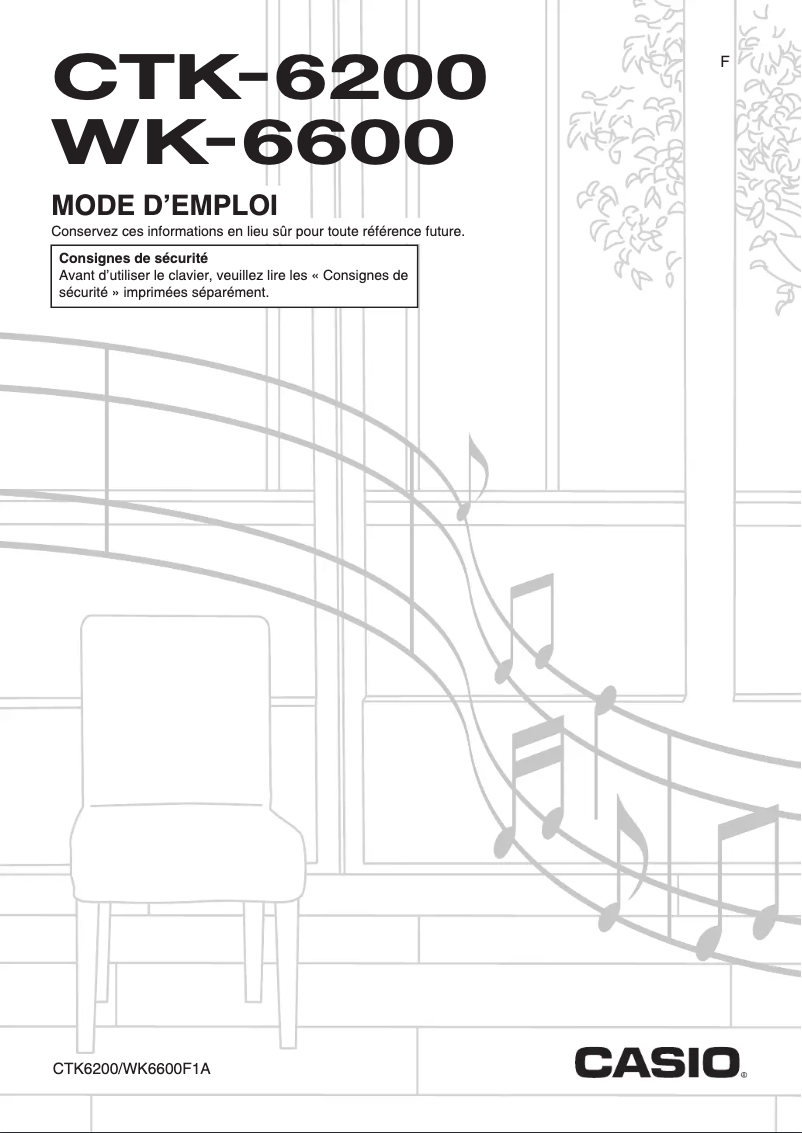 Page n°1 - Manuel utilisateur Casio CTK-6200