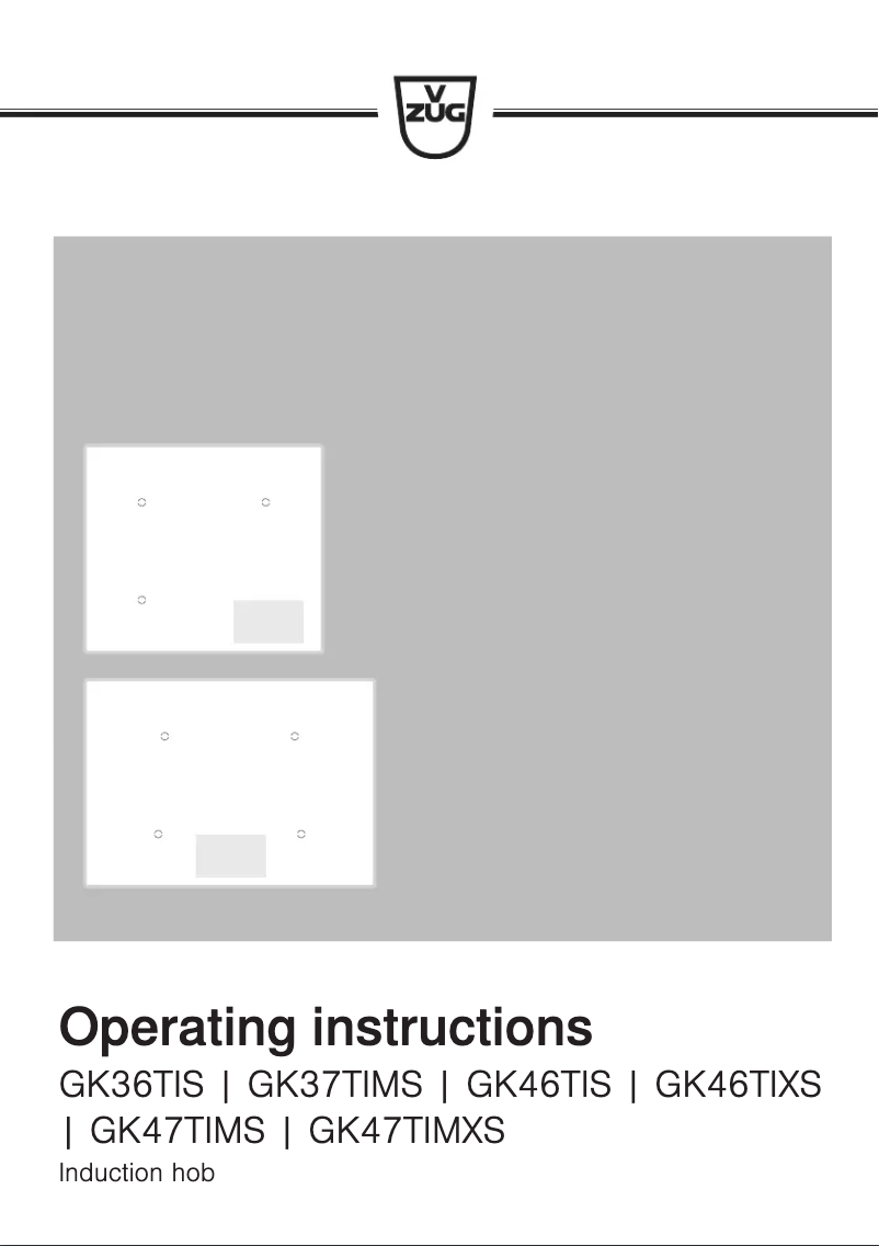 Page n°1 - Manuel utilisateur V-Zug GK47TIMXSC