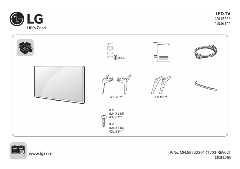 Página 1 del manual Manual de usuario LG 43LJ6130