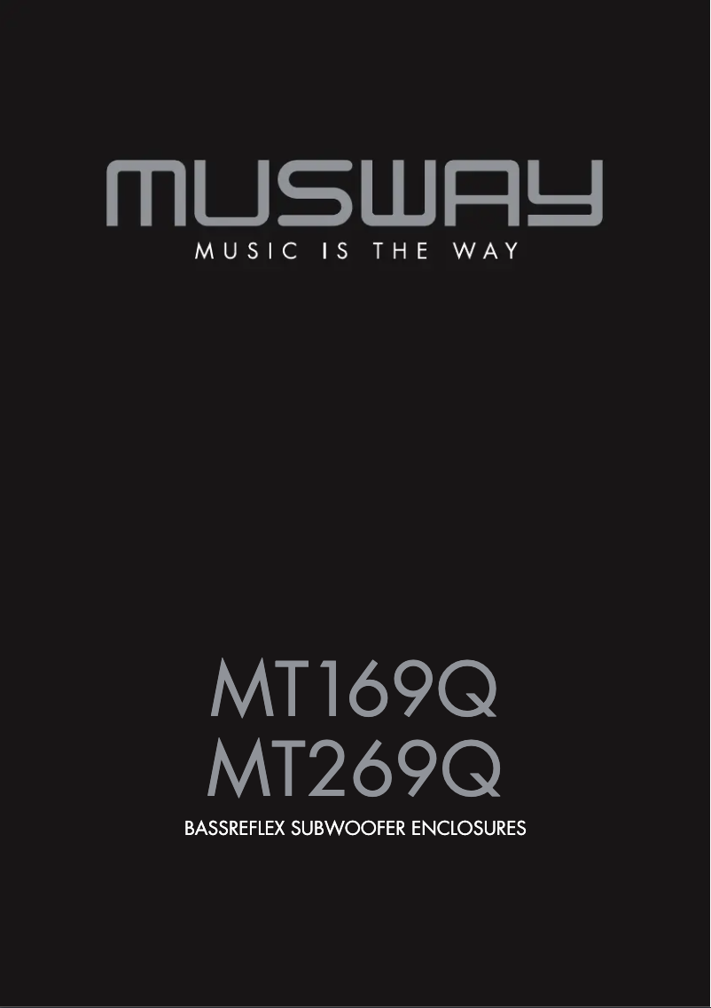 Page 1 of the manual User Manual Musway MT169Q
