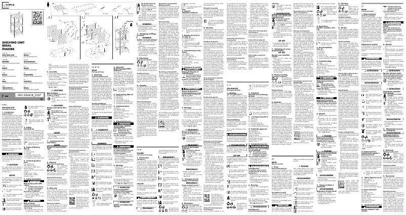 Page 1 de la notice Manuel utilisateur Livarno Lux IAN 384418