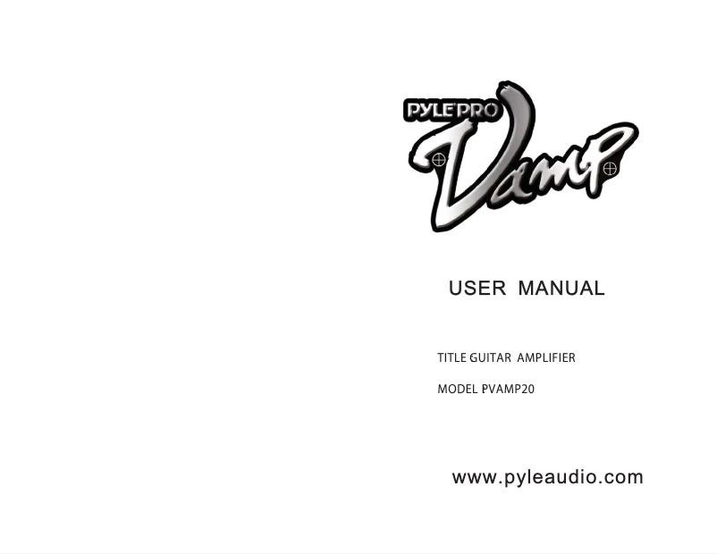 Page n°1 - Manuel utilisateur Pyle PVAMP20