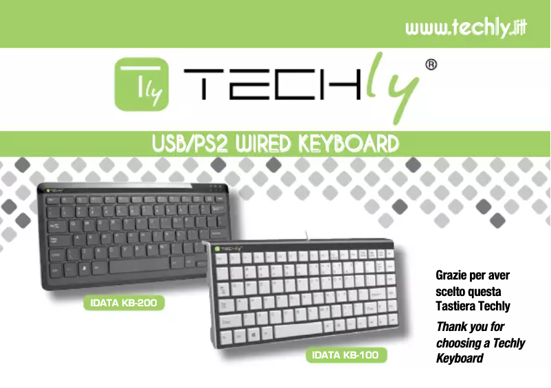 Page n°1 - Manuel utilisateur Techly IDATA KB-100BK