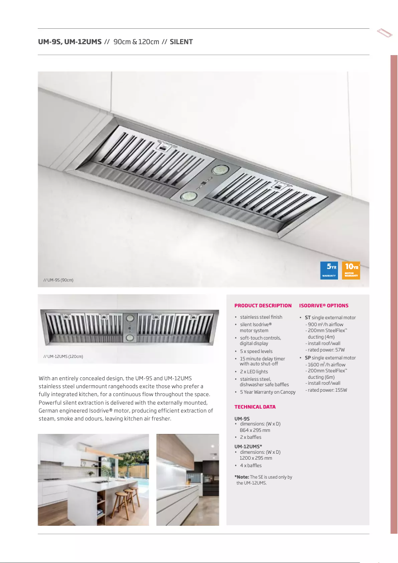 Page n°1 - Fiche technique Schweigen UM-12UMS