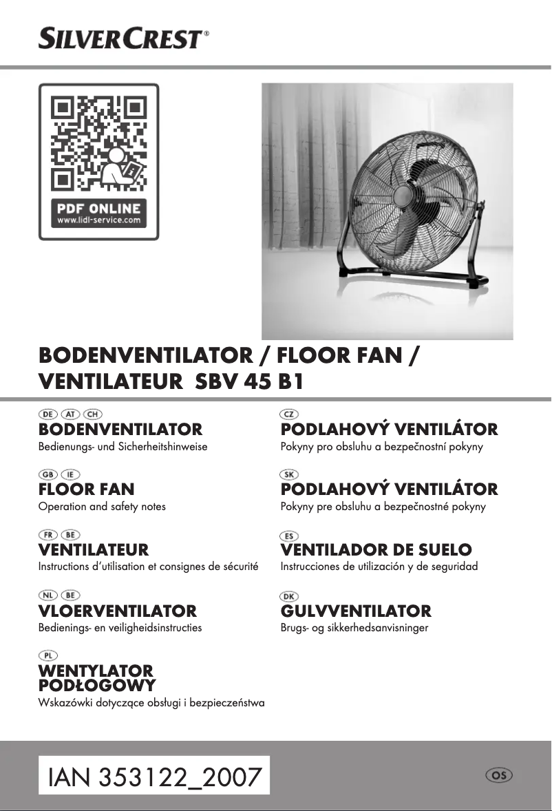 Page 1 de la notice Manuel utilisateur SilverCrest SBV 45 B1