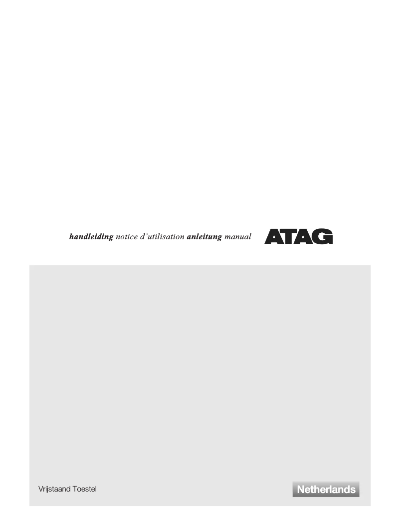 Page 1 de la notice Manuel utilisateur Atag KA2292DL