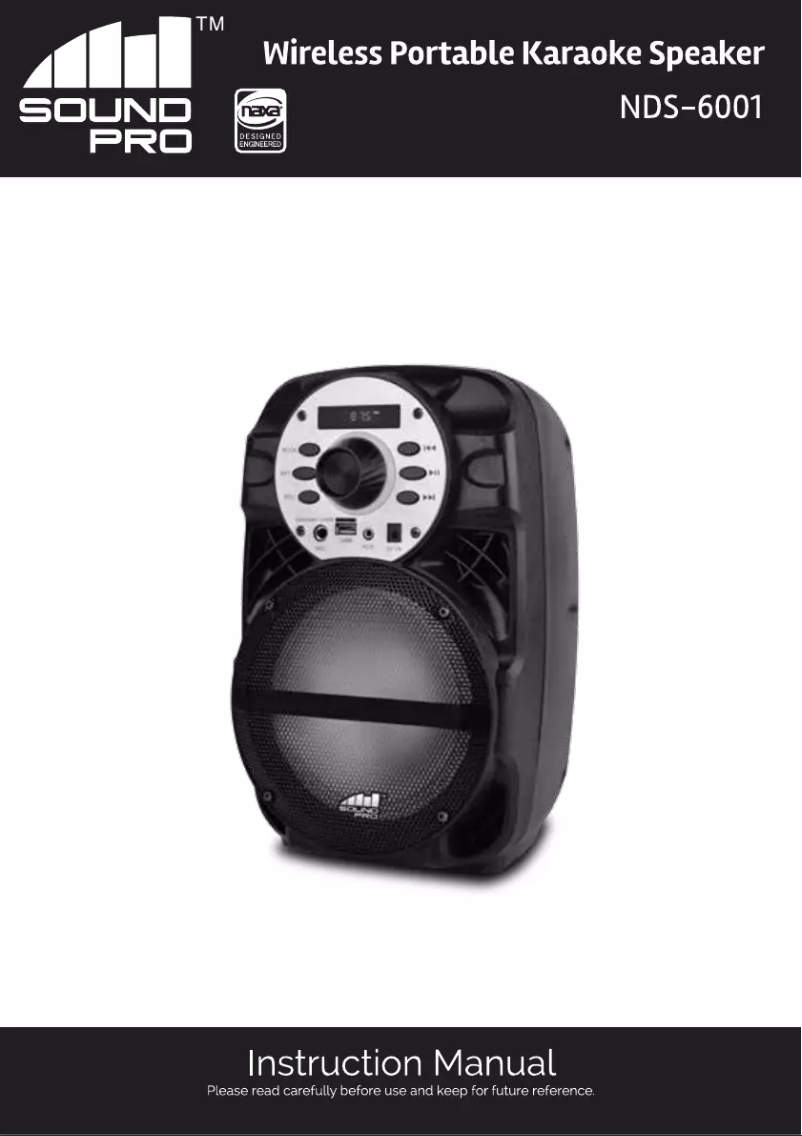 Page 1 of the manual User Manual Naxa NDS-6001