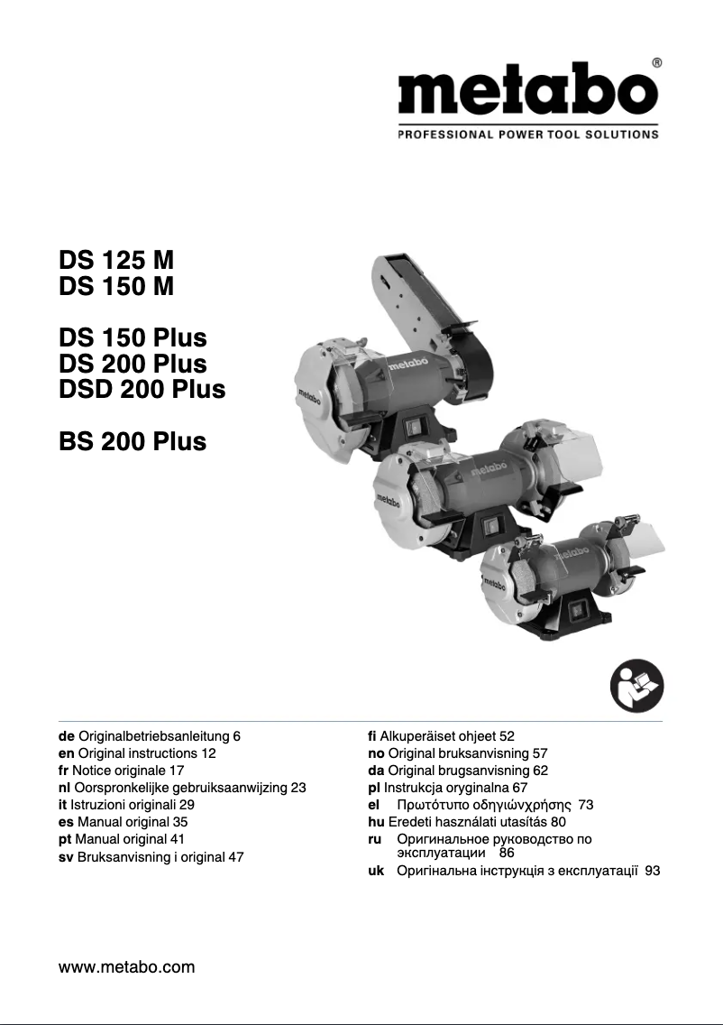 Page 1 of the manual User Manual Metabo DSD 200 Plus