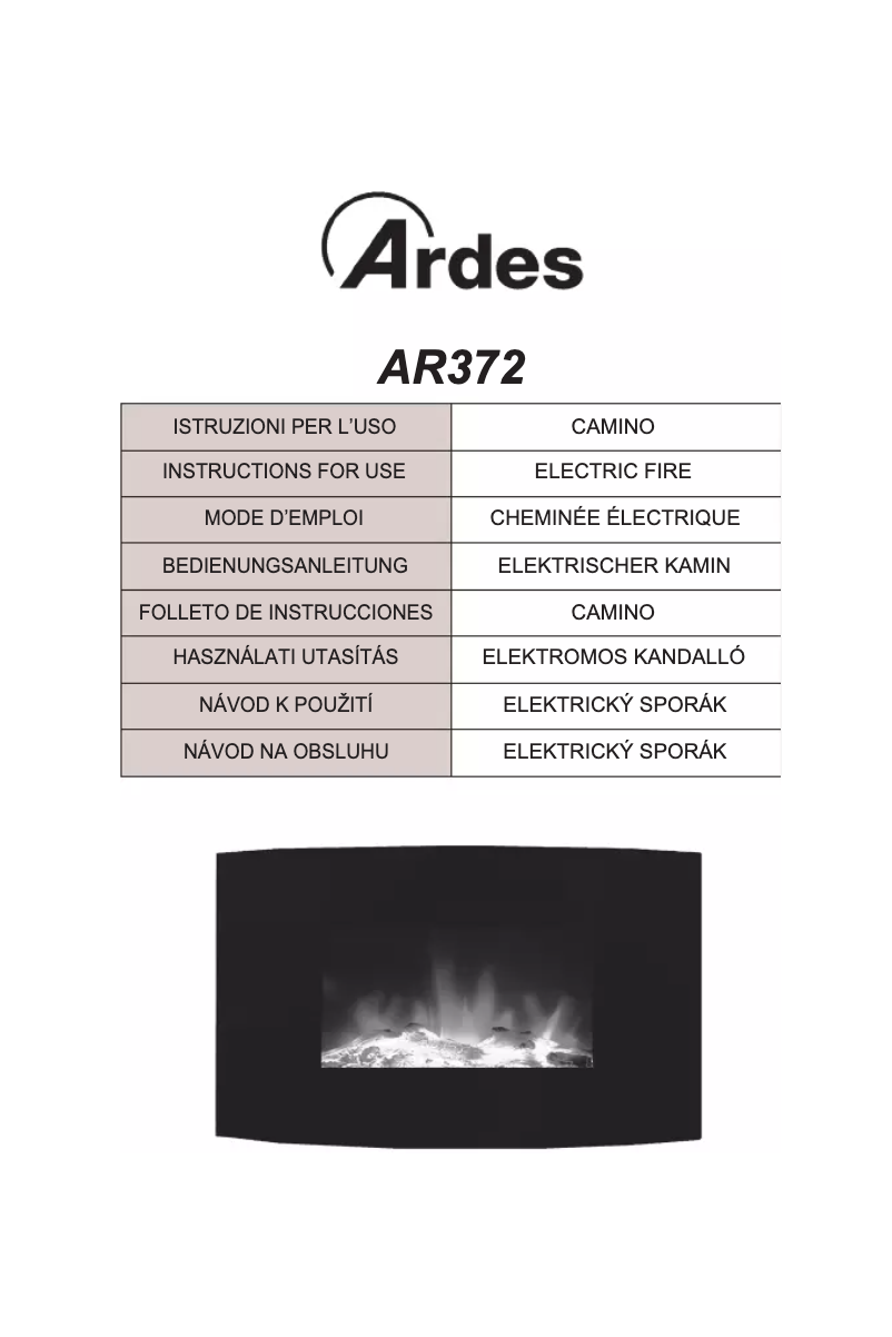 Page 1 de la notice Manuel utilisateur Ardes AR372B