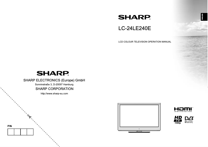 Page n°1 - Manuel utilisateur Sharp LC-24LE240EX