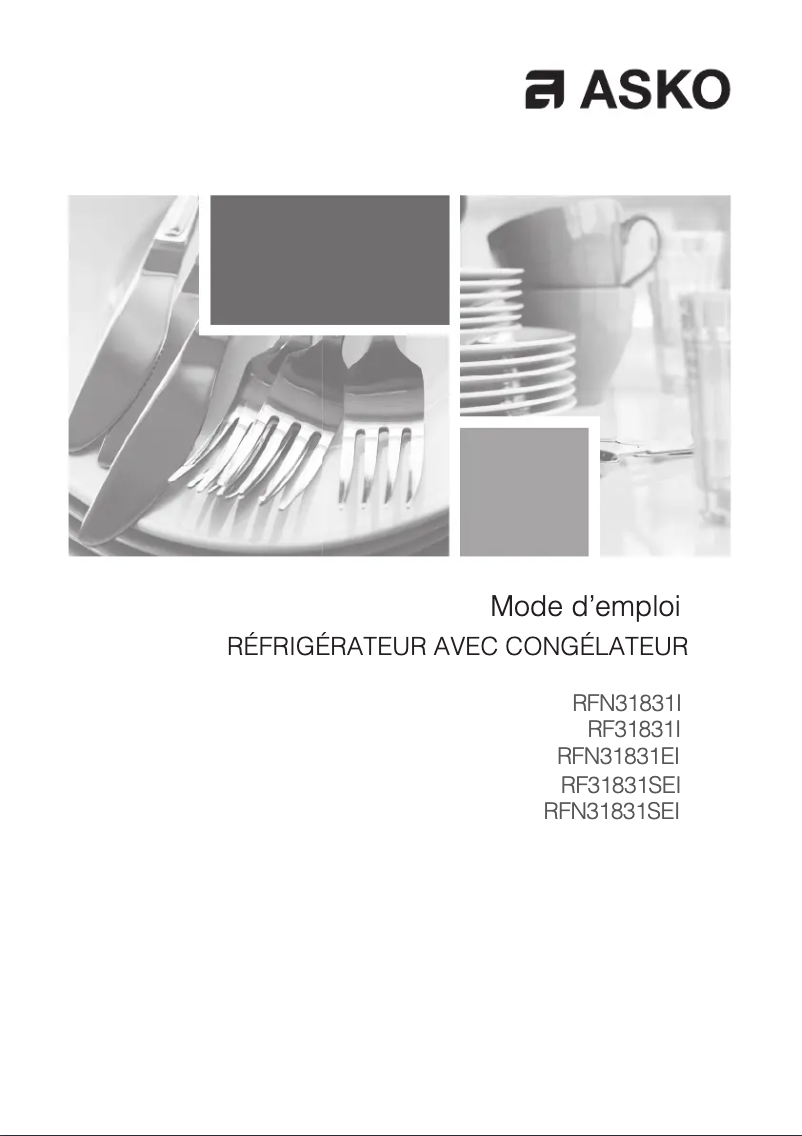 Image de la première page du manuel de l'appareil RFN31831SEI
