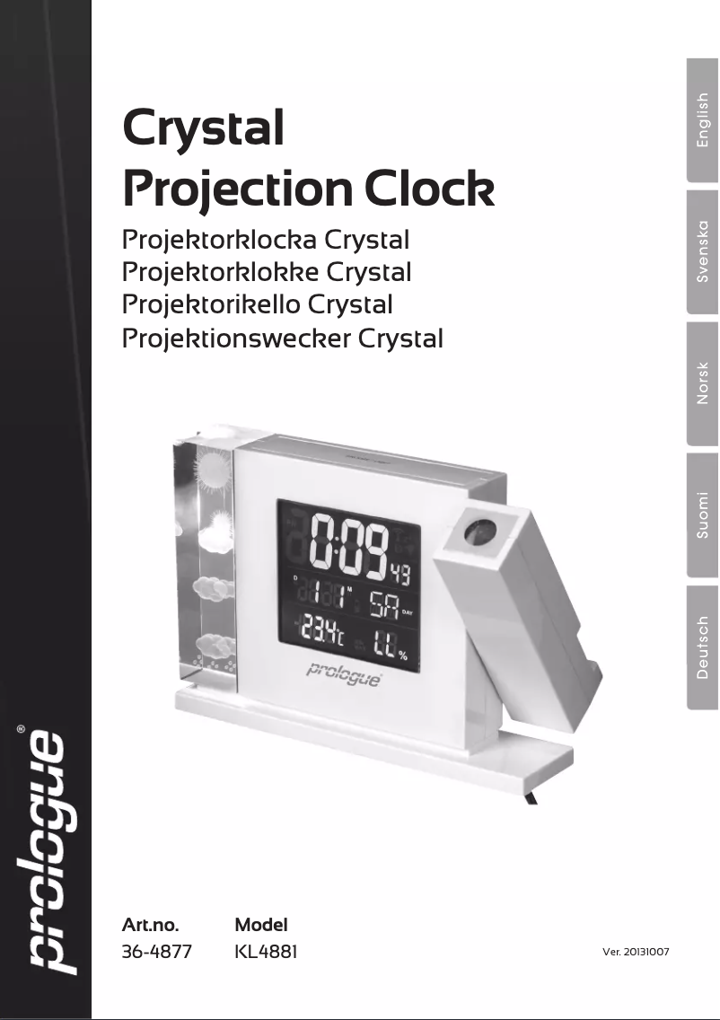 Page 1 de la notice Manuel utilisateur Prologue KL4881