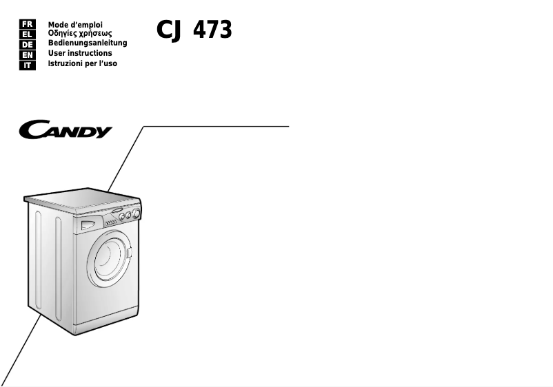 Page 1 de la notice Manuel utilisateur Candy LB CJ 473