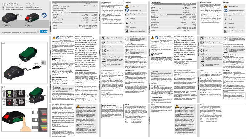 Image de la première page du manuel de l'appareil AP 20-20