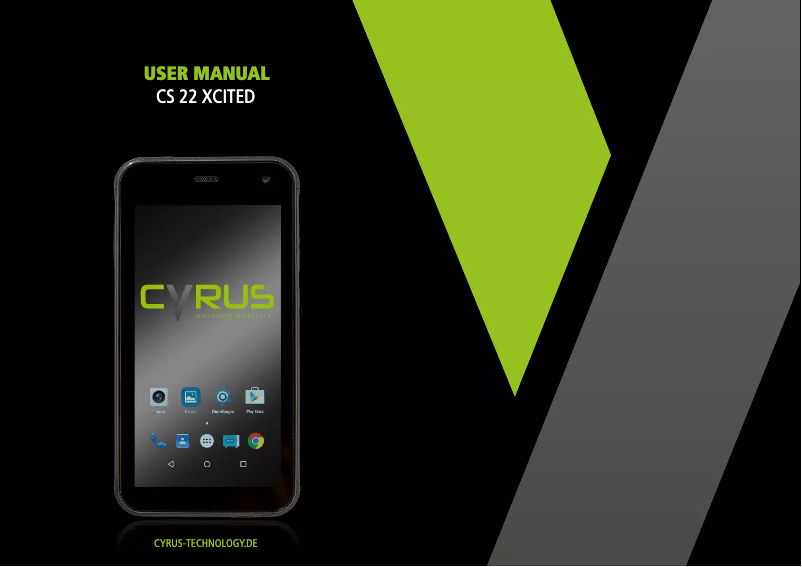 Page n°1 - Manuel utilisateur Cyrus CS 22 Xcited