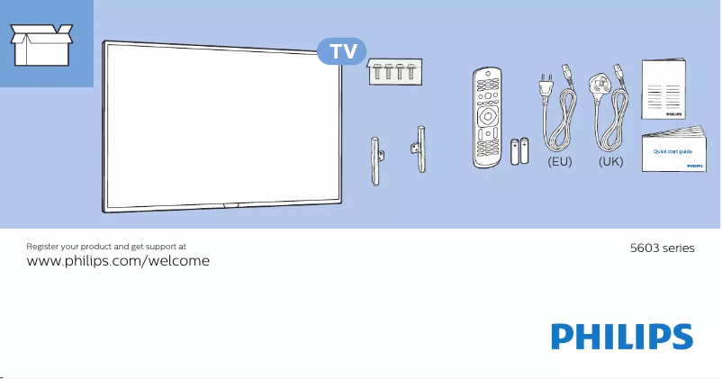 First page image of the manual for 32PFT5603