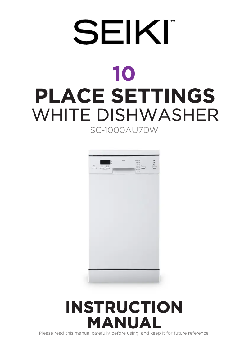 Page 1 de la notice Manuel utilisateur Seiki SC-1000AU7DW