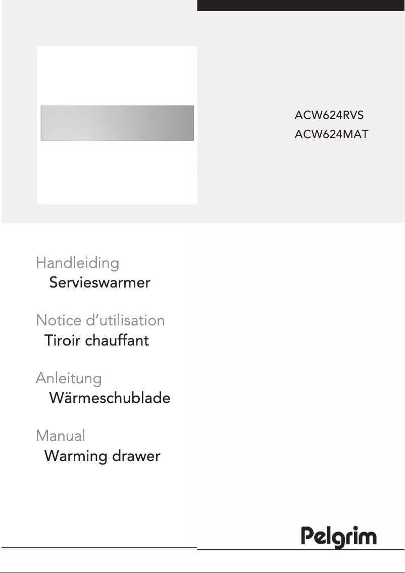 Image de la première page du manuel de l'appareil ACW624MAT